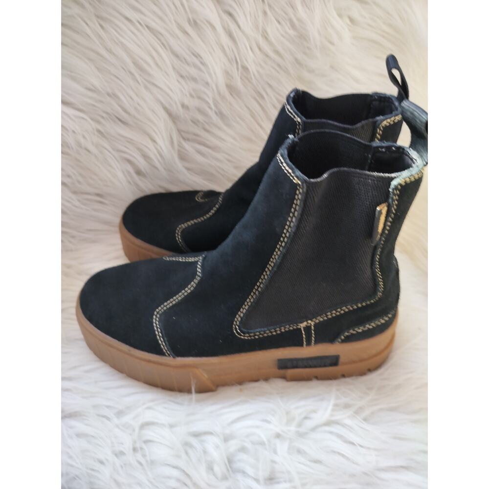 5881)Puma Women Mayze Chelsea Suede Black Gum Platform Boots US 7 - Picture 4 of 11